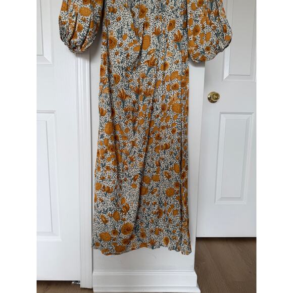 NWT Agua by Agua Bendita Vida Capullo Dress Long Sleeve Maxi Dress Gown - Picture 4 of 11